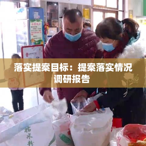 落实提案目标：提案落实情况调研报告 