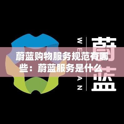 蔚蓝购物服务规范有哪些：蔚蓝服务是什么 