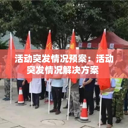 活动突发情况预案：活动突发情况解决方案 