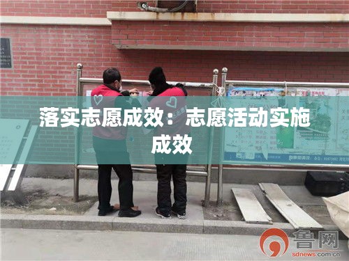 落实志愿成效：志愿活动实施成效 