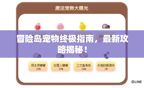 冒险岛宠物终极指南，最新攻略揭秘！