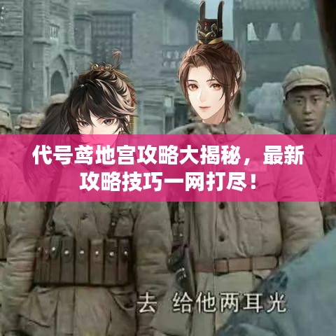 代号鸢地宫攻略大揭秘，最新攻略技巧一网打尽！