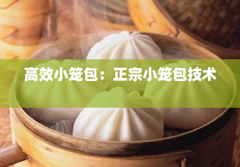 高效小笼包：正宗小笼包技术 