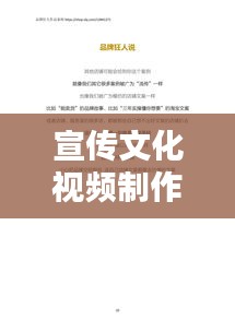 宣传文化视频制作：宣传视频策划案范文 