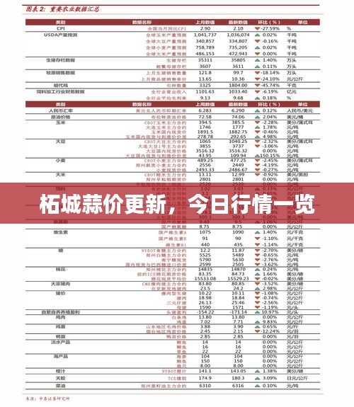 柘城蒜价更新，今日行情一览