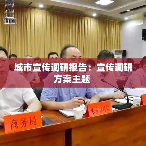城市宣传调研报告：宣传调研方案主题 