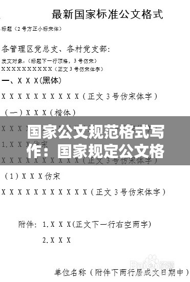 国家公文规范格式写作：国家规定公文格式 