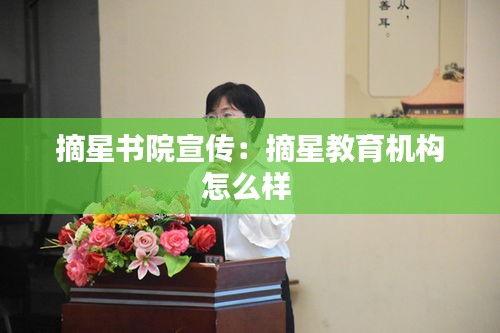 摘星书院宣传：摘星教育机构怎么样 
