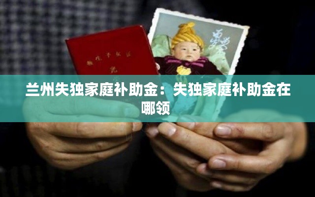 兰州失独家庭补助金：失独家庭补助金在哪领 