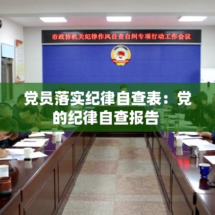 党员落实纪律自查表：党的纪律自查报告 