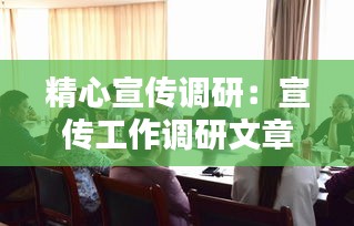 精心宣传调研：宣传工作调研文章 