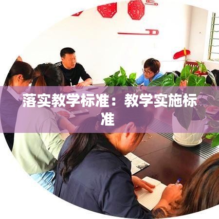 落实教学标准：教学实施标准 
