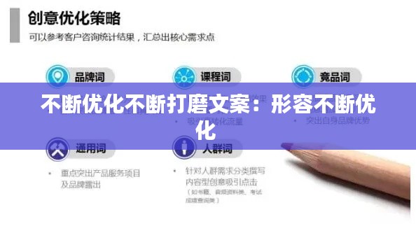 不断优化不断打磨文案：形容不断优化 