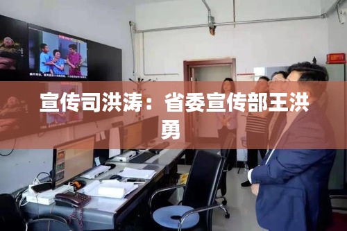 宣传司洪涛：省委宣传部王洪勇 