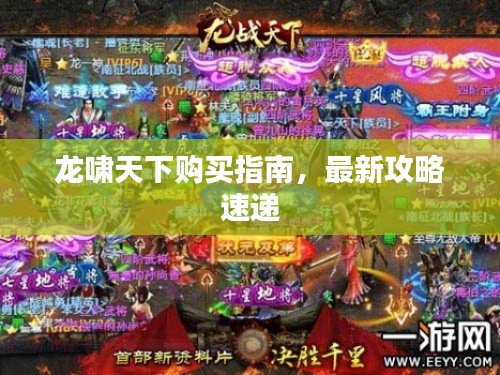龙啸天下购买指南，最新攻略速递