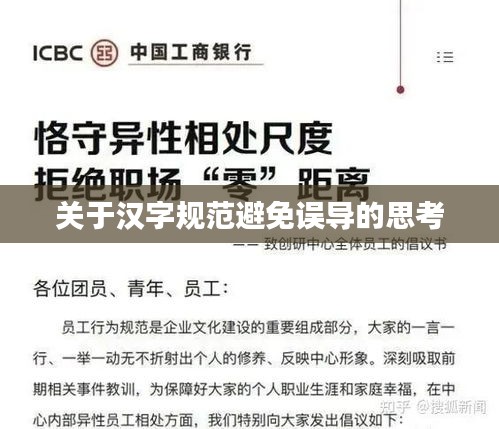 关于汉字规范避免误导的思考