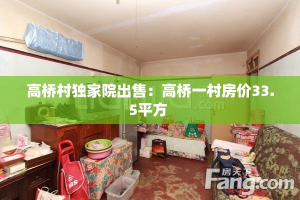 高桥村独家院出售：高桥一村房价33.5平方 