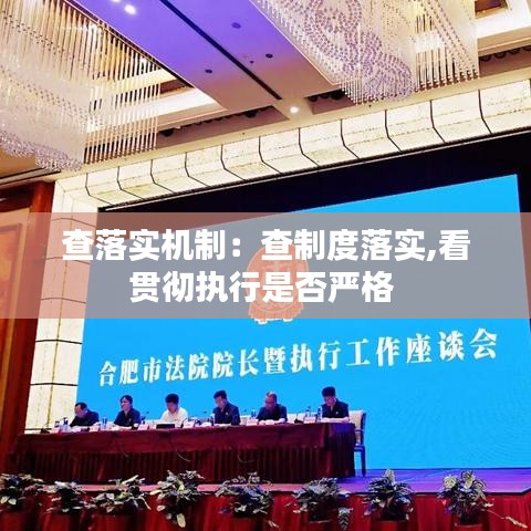 查落实机制：查制度落实,看贯彻执行是否严格 