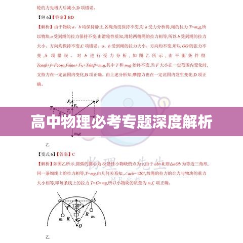 高中物理必考专题深度解析
