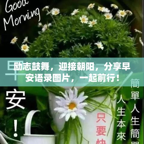 励志鼓舞，迎接朝阳，分享早安语录图片，一起前行！