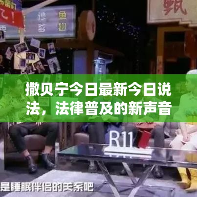 撒贝宁今日最新今日说法，法律普及的新声音解读