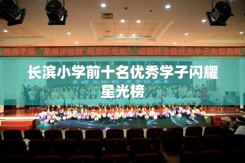 长滨小学前十名优秀学子闪耀星光榜