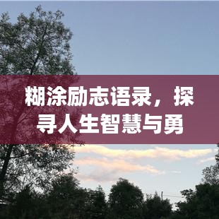 糊涂励志语录，探寻人生智慧与勇气的奥秘