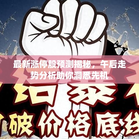 最新涨停股预测揭秘，午后走势分析助你洞悉先机