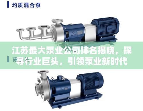 江苏最大泵业公司排名揭晓，探寻行业巨头，引领泵业新时代！