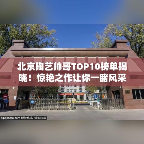北京陶艺帅哥TOP10榜单揭晓！惊艳之作让你一睹风采