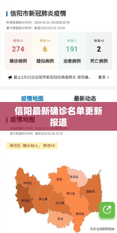 信阳最新确诊名单更新报道