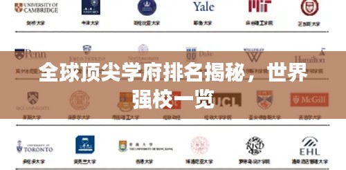 全球顶尖学府排名揭秘，世界强校一览