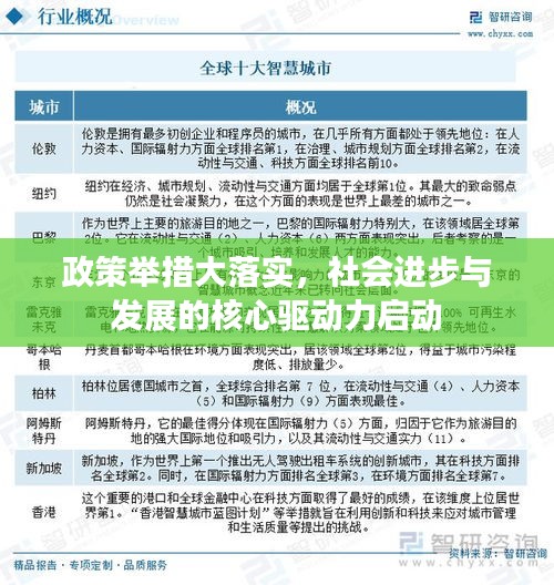 政策举措大落实，社会进步与发展的核心驱动力启动