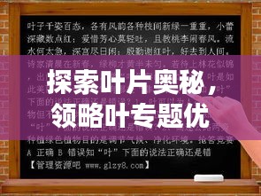 探索叶片奥秘，领略叶专题优秀课件的魅力