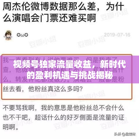 视频号独家流量收益，新时代的盈利机遇与挑战揭秘