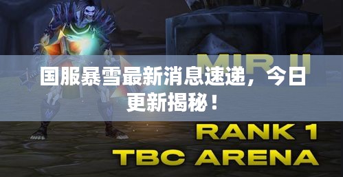 国服暴雪最新消息速递，今日更新揭秘！
