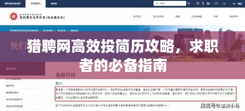 猎聘网高效投简历攻略，求职者的必备指南