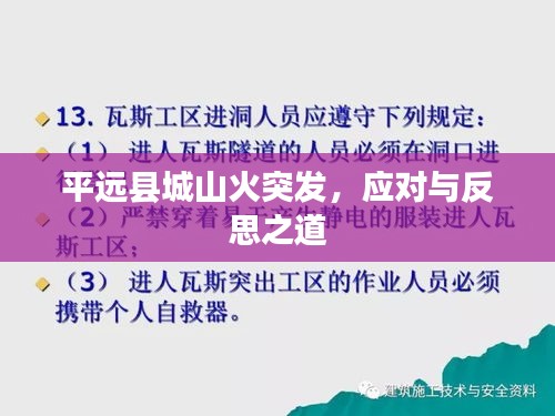 平远县城山火突发，应对与反思之道