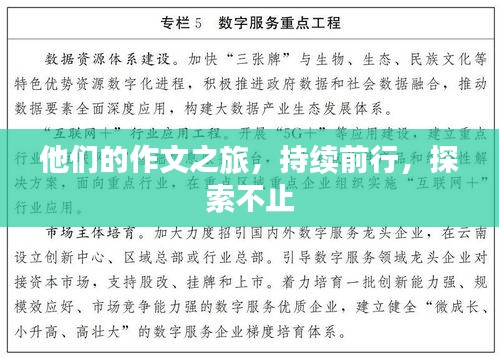 他们的作文之旅，持续前行，探索不止