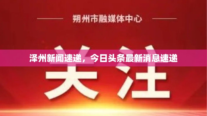 泽州新闻速递，今日头条最新消息速递