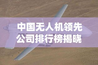 中国无人机领先公司排行榜揭晓，谁领风骚？