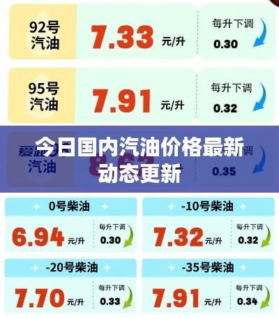 今日国内汽油价格最新动态更新