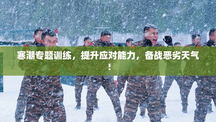 寒潮专题训练，提升应对能力，备战恶劣天气！
