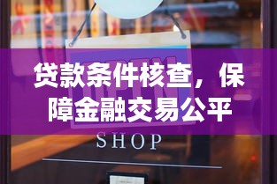 贷款条件核查，保障金融交易公平透明合规的关键行动