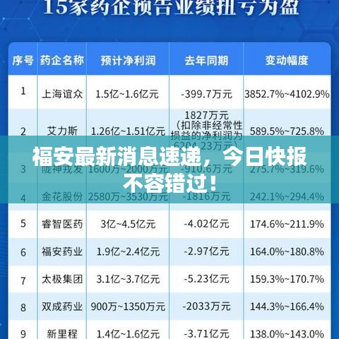 福安最新消息速递，今日快报不容错过！