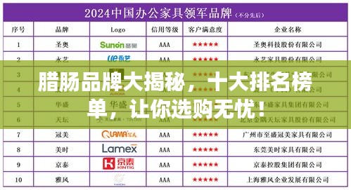 腊肠品牌大揭秘，十大排名榜单，让你选购无忧！