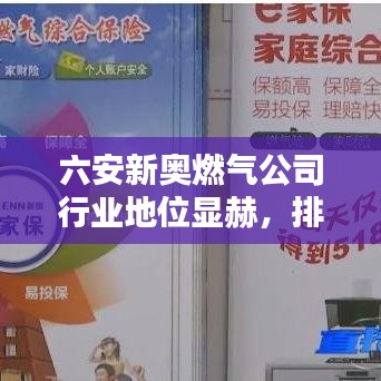 六安新奥燃气公司行业地位显赫，排名领先燃气界