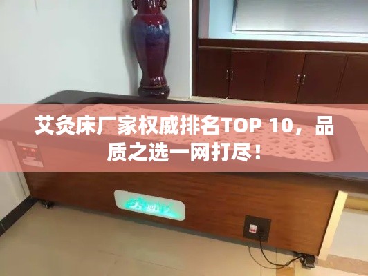 艾灸床厂家权威排名TOP 10，品质之选一网打尽！
