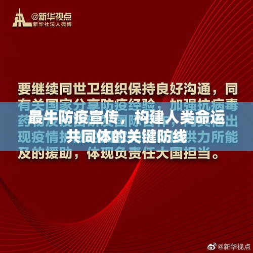 最牛防疫宣传，构建人类命运共同体的关键防线