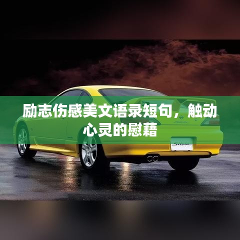 励志伤感美文语录短句，触动心灵的慰藉